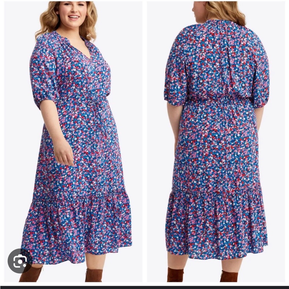 Draper James Martina Popover Dress size 2X  in Spring Ditzy Floral